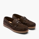 Herre aron sko Dunkelbraun Suede/Gum