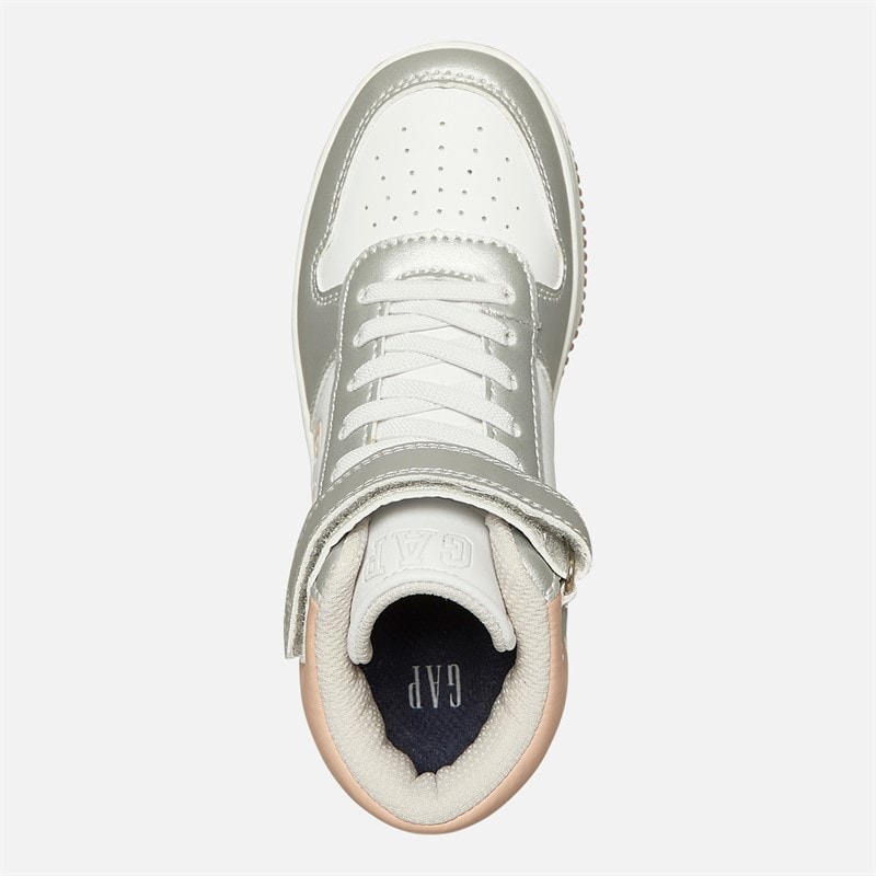 GAP Piger boston mid træningssko - White Silver Rose - Billede 4