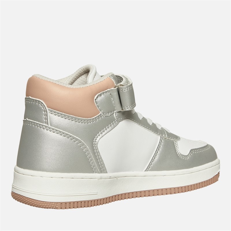 GAP Piger boston mid træningssko - White Silver Rose - Billede 5