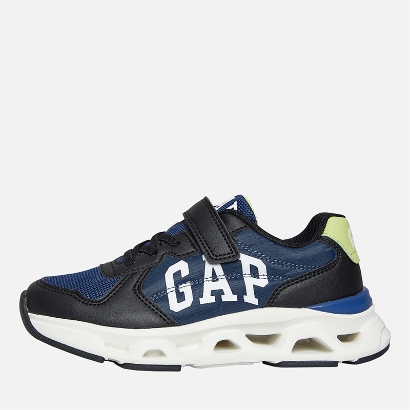 GAP Drenge San Francisco træningssko - Black Blue Lime - Billede 1