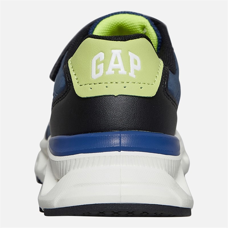 GAP Drenge San Francisco træningssko - Black Blue Lime - Billede 3