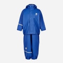Børn celavie solidt pu basis regntøjssæt Ocean Blue
