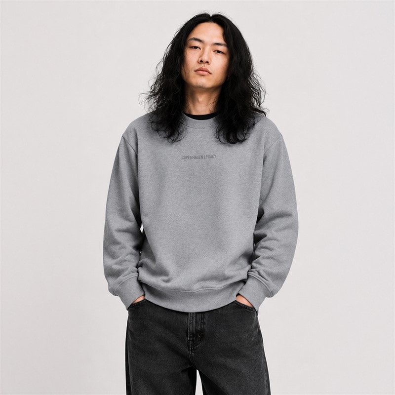sweatshirt Grey Melange - Billede 1