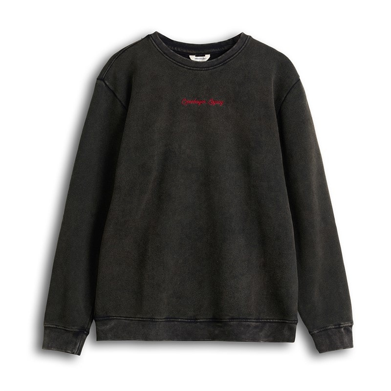 Copenhagen Legacy Herre vintage vasket oversized sweatshirt - Mørkegrå
