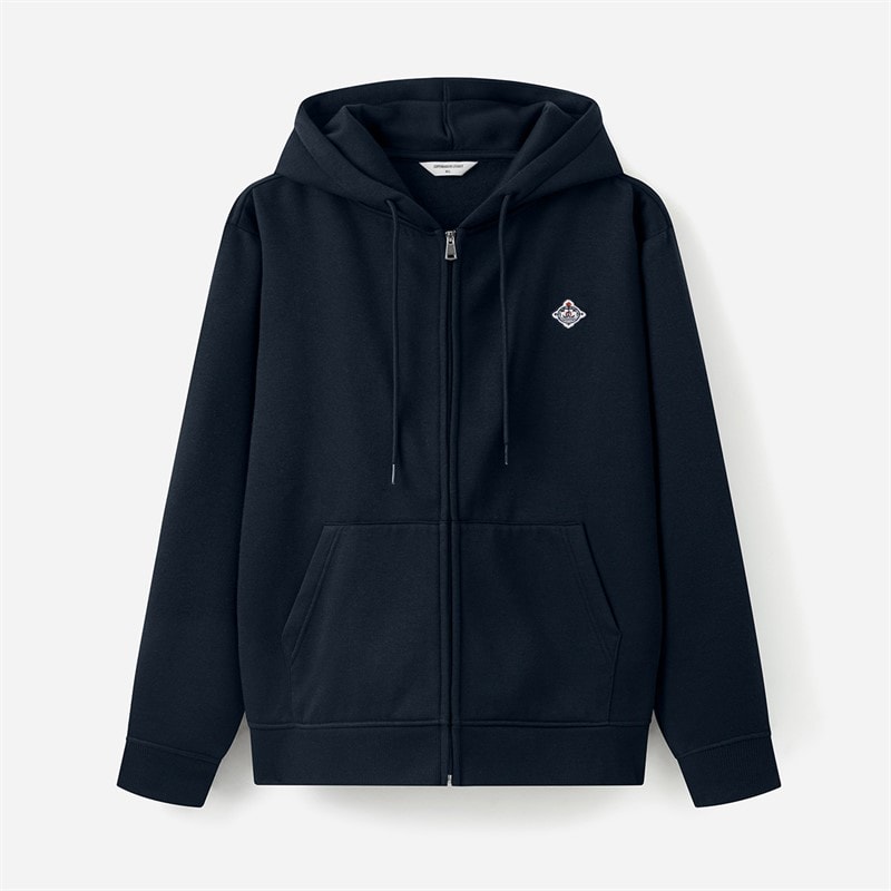 Herre lynlåshættetrøje Navy - Billede 2