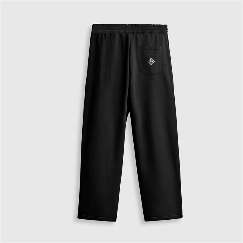 Herre joggebukser med lige ben Sort - Billede 4