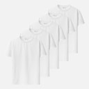 Herre fempak t-shirts Hvid