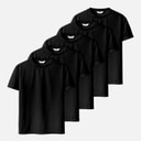 Herre fempak t-shirts Sort