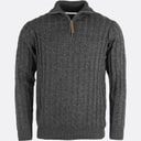 Herre rufus jumper Charcoal Mix