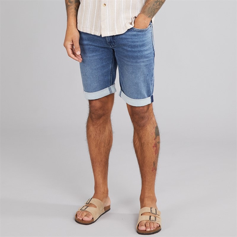 Herre indelmare denimshorts Deep Dusk - Billede 1