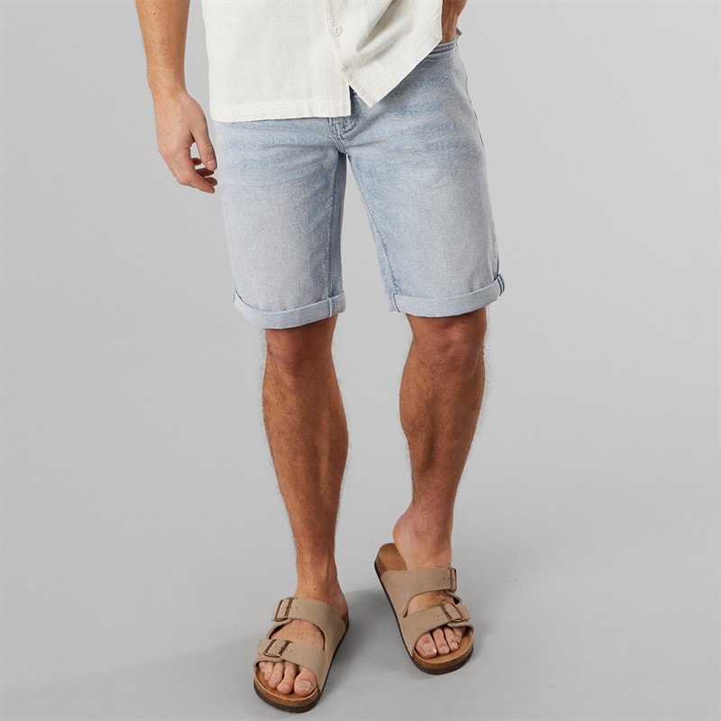 Indicode Herre kaden shorts - Foam Blue