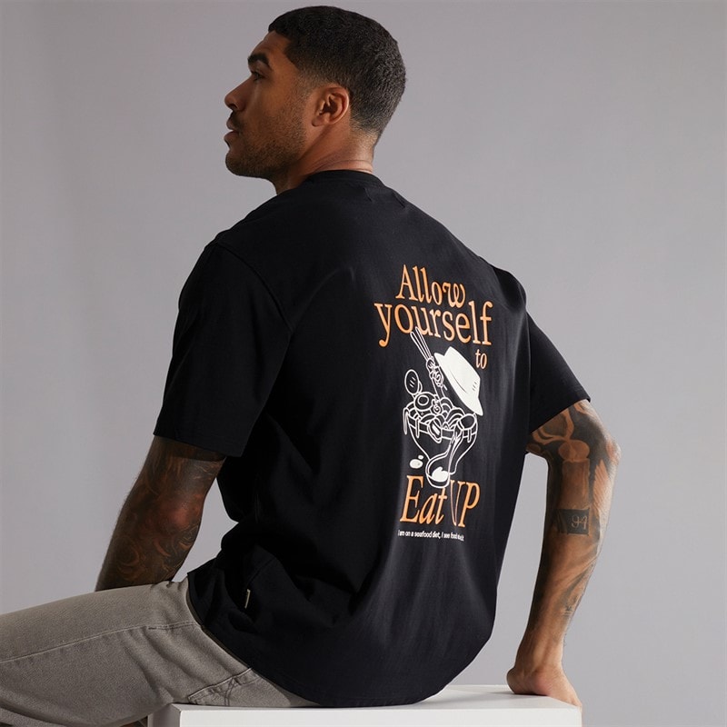 Herre baine t-shirt Sort - Billede 1