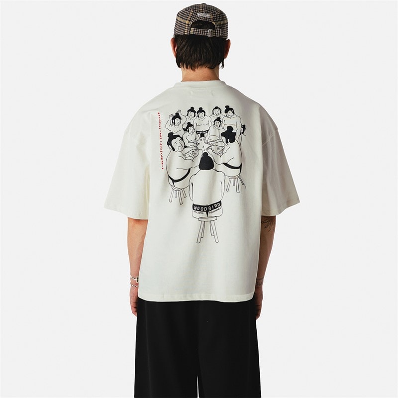 Woodbird Herre beam suma t-shirt - Off White