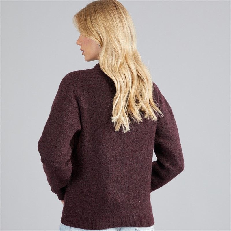 Dame womes riley strikket cardigan Fig - Billede 2