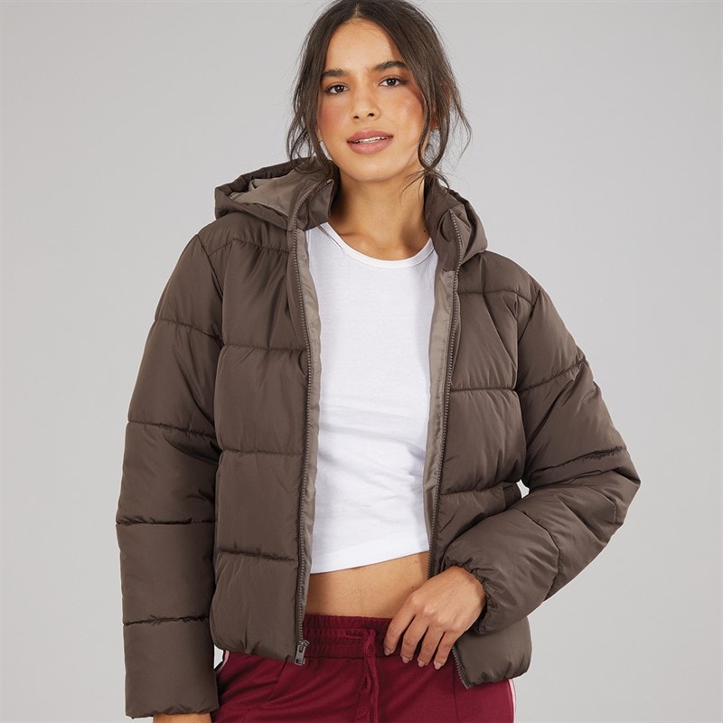 Dame alice vatteret frakke Chocolate Brown - Billede 1