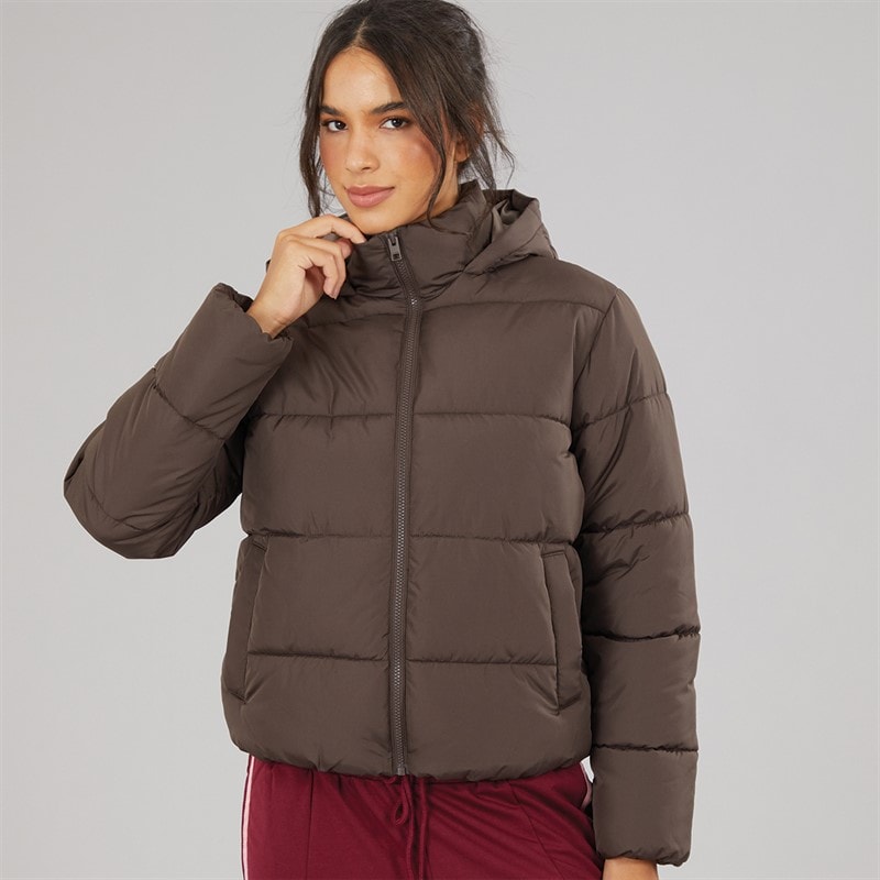 Dame alice vatteret frakke Chocolate Brown - Billede 3