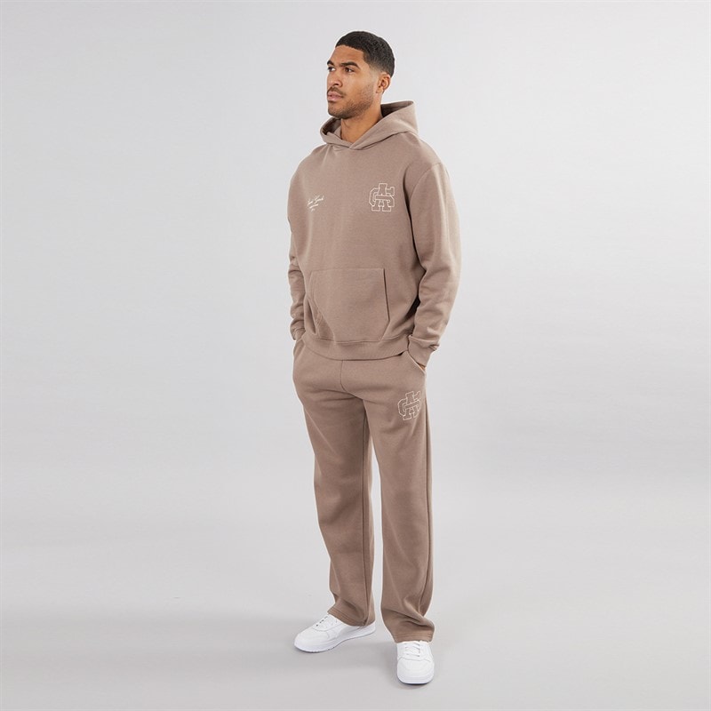 Herre emblem joggers med åben kant Mink - Billede 4