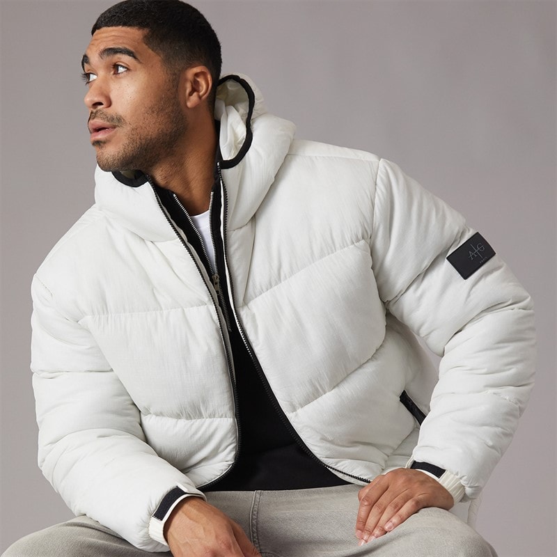 Herre tempete pufferjakke Off White - Billede 5