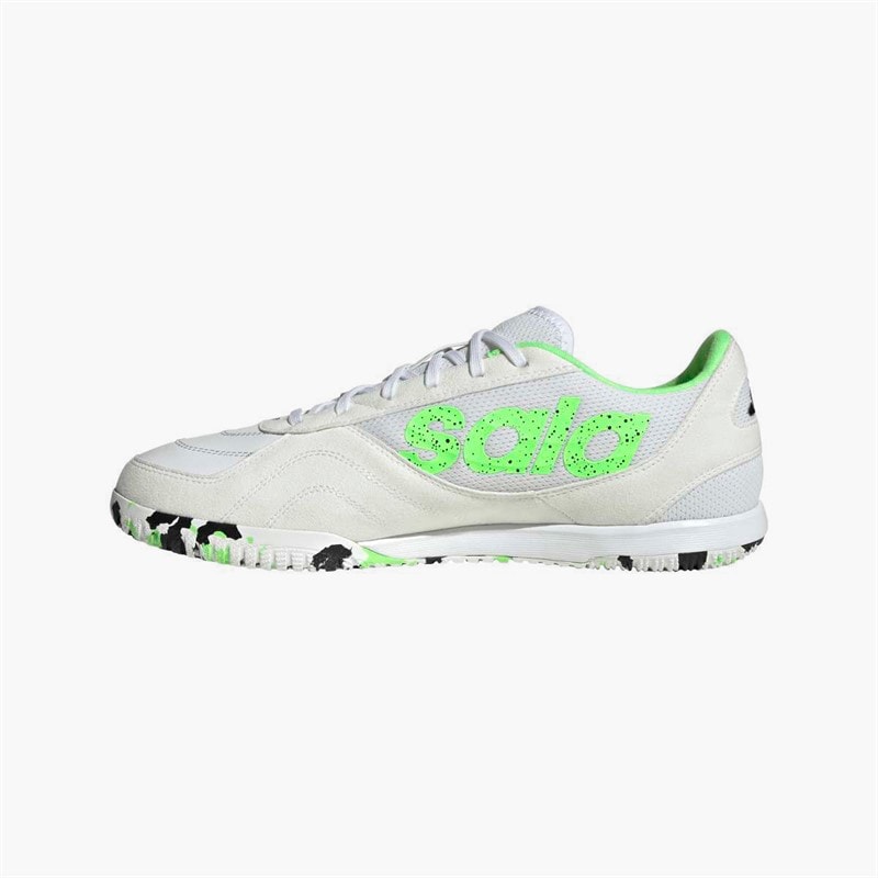 adidas Herre top sala competition 2 IN indendørs fodboldstøvler - Cloud White/Lime Burst/Core Sort - Billede 5