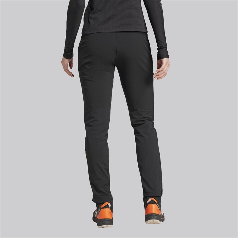 Dame terrex techrock børstede softshell træningsbukser Sort - Billede 2
