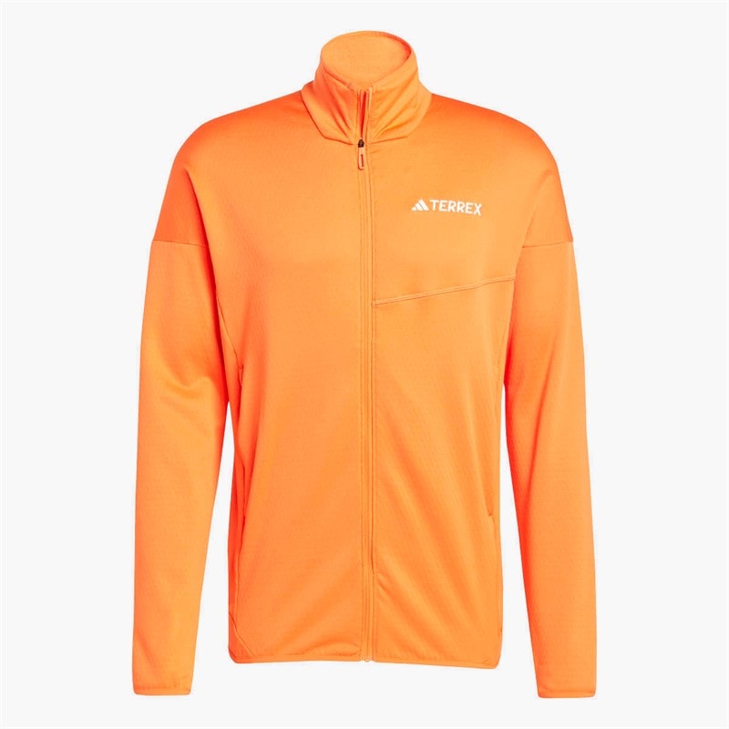 Herre terrex xperior climawarm fleecejakke med fuld lynlås Semi Impact Orange - Billede 1