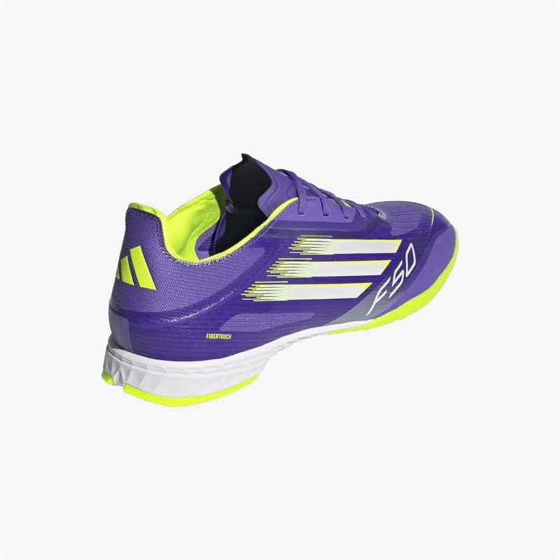 adidas Herre f50 pro radiant blaze pack indendørs fodboldstøvler - Purple Rush/Cloud White/Lucid Lemon - Billede 3