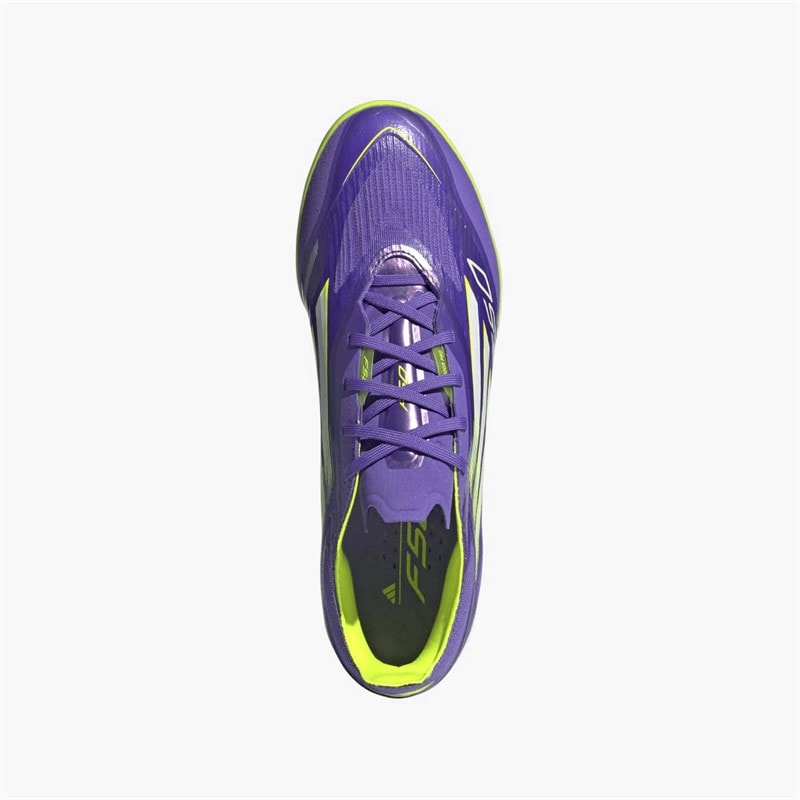 adidas Herre f50 pro radiant blaze pack indendørs fodboldstøvler - Purple Rush/Cloud White/Lucid Lemon - Billede 4