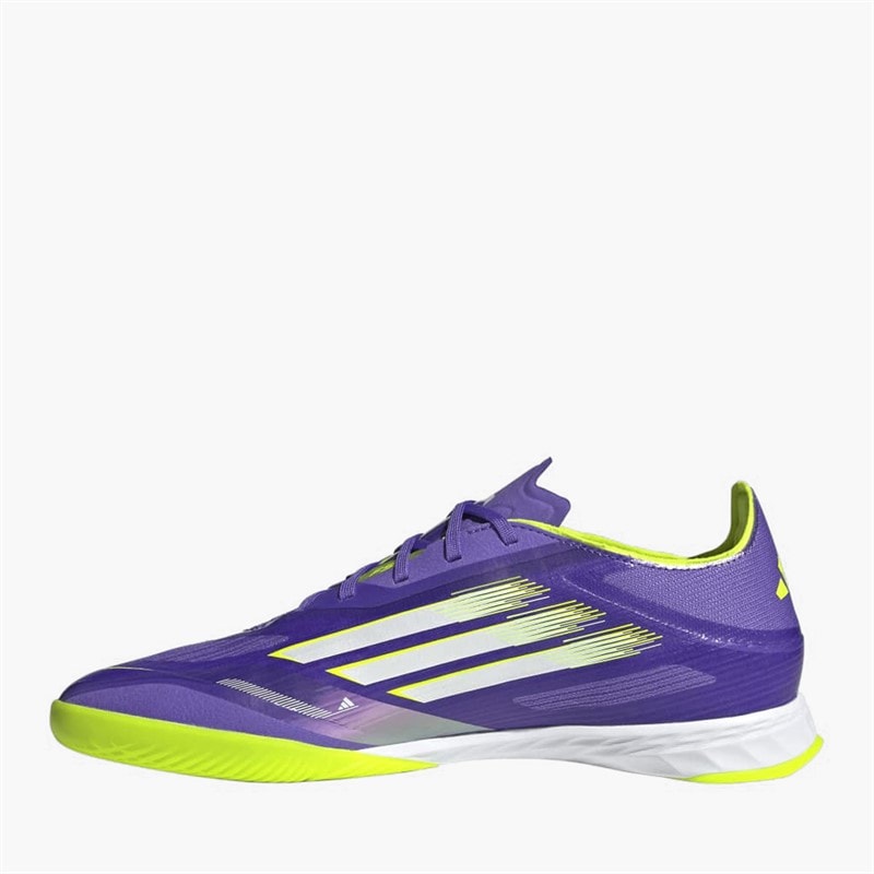 adidas Herre f50 pro radiant blaze pack indendørs fodboldstøvler - Purple Rush/Cloud White/Lucid Lemon - Billede 5