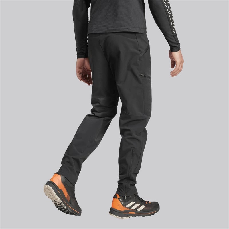 Herre terrex techrock børstede softshell trackbukser Sort - Billede 2