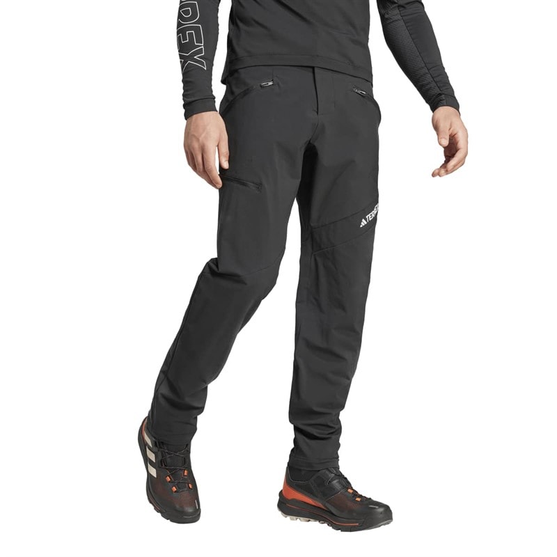 Herre terrex techrock børstede softshell trackbukser Sort - Billede 3