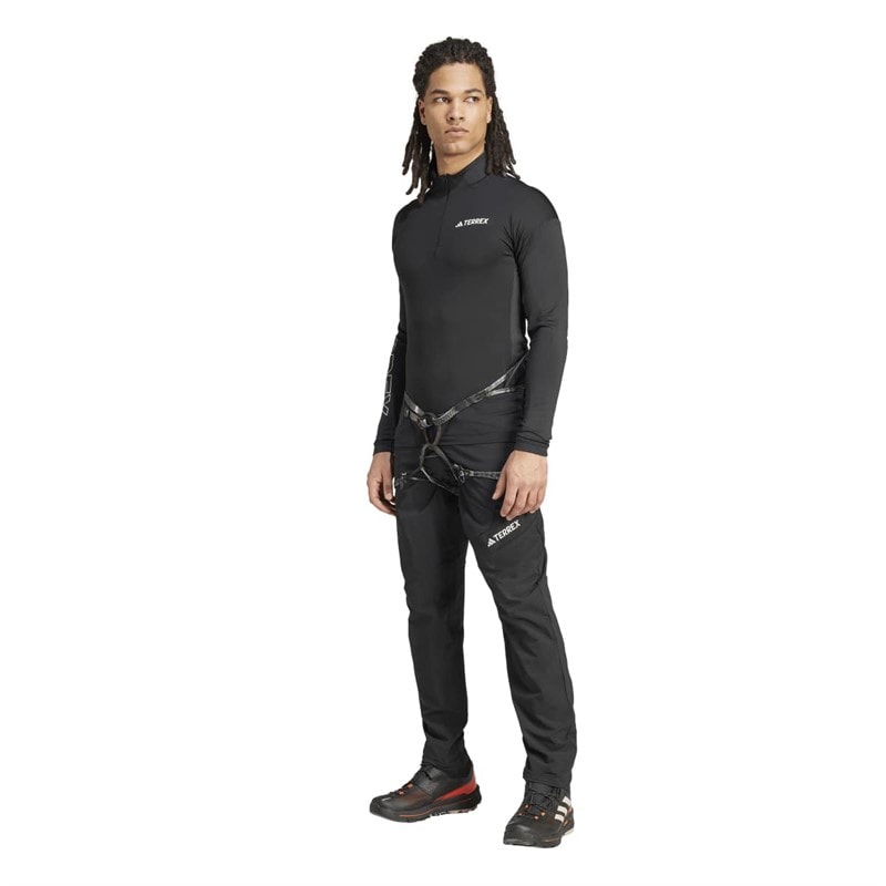 Herre terrex techrock børstede softshell trackbukser Sort - Billede 4