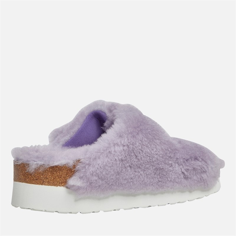 Dame arizona sandaler med stor spænde, platform og dobbelte stropper Purple Fog - Billede 5