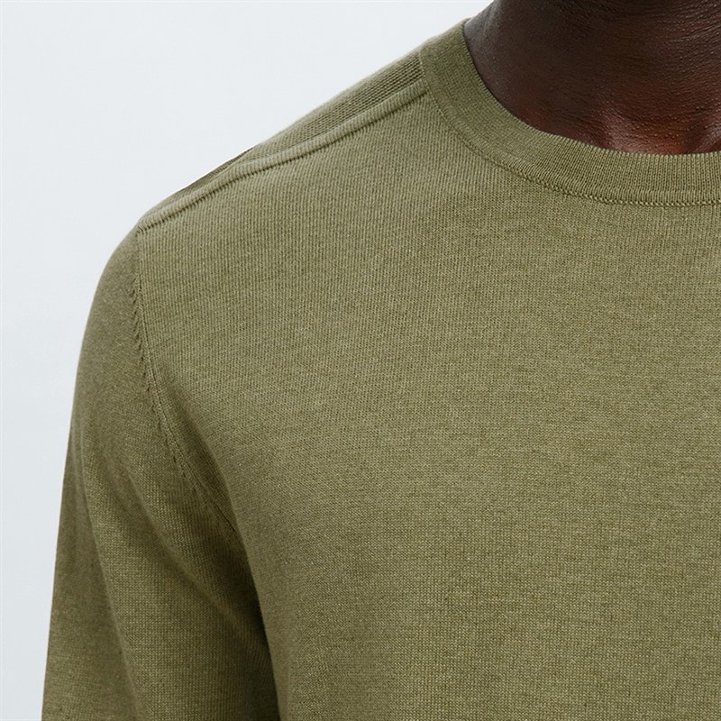 Herre berg rundhalset sweater Deep Lichen Green - Billede 3