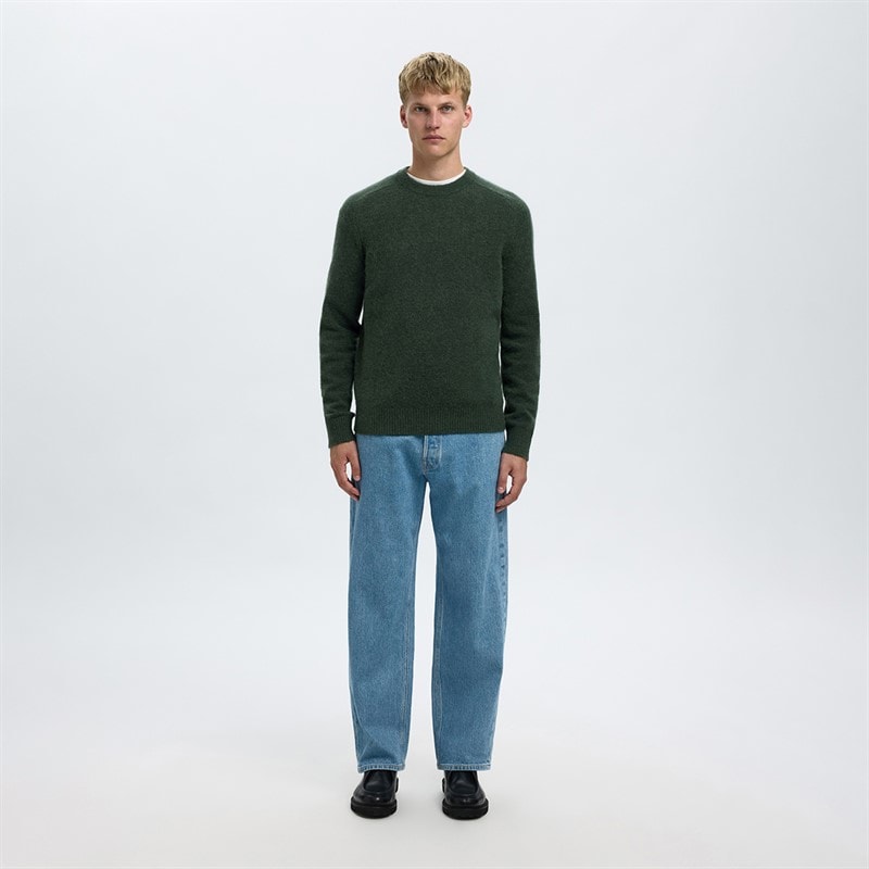 Herre rai rundhalset sweater Deep Forest - Billede 2