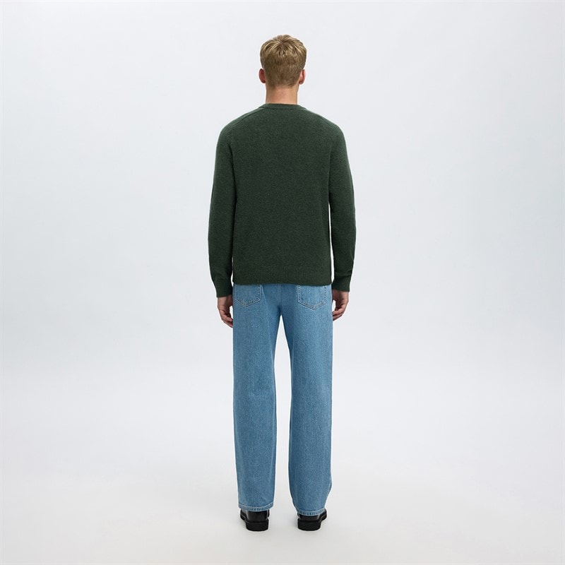 Herre rai rundhalset sweater Deep Forest - Billede 3