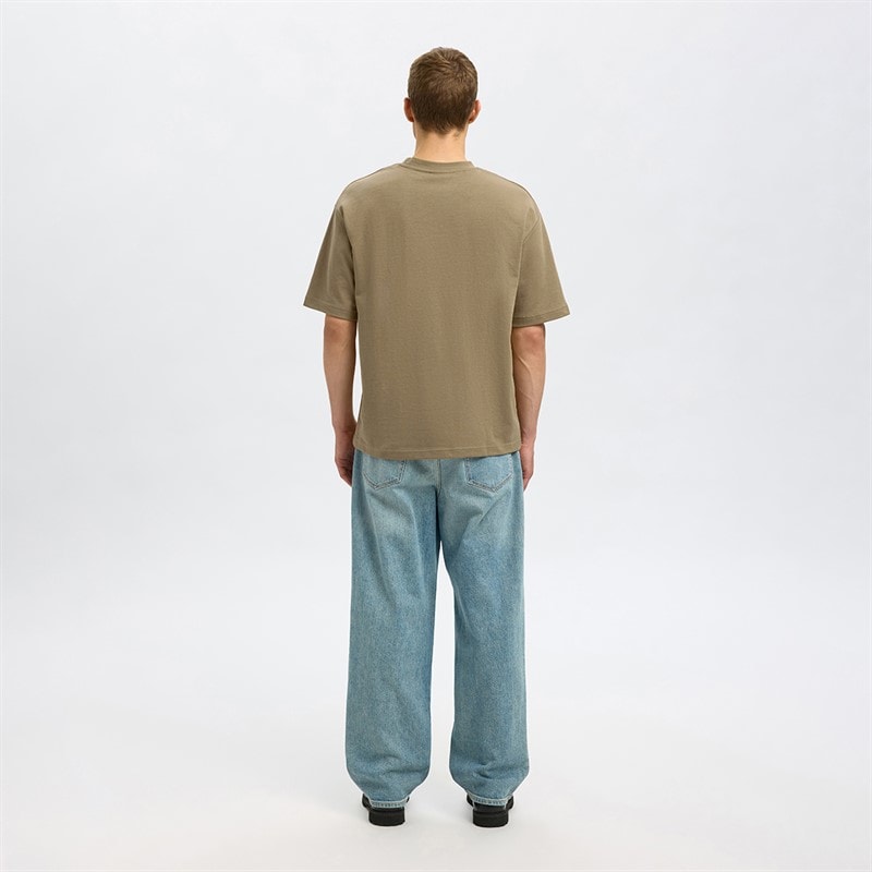 Herre oscar slub t-shirt Kelp - Billede 3