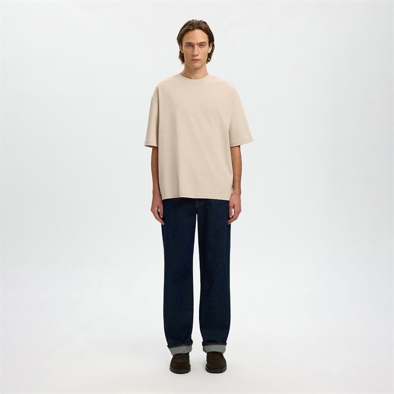 Herre aspen t-shirt Oatmeal - Billede 2