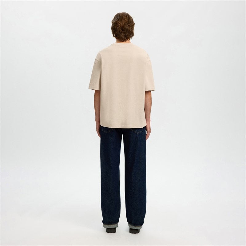 Herre aspen t-shirt Oatmeal - Billede 3