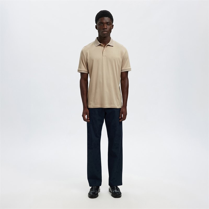 Herre fave button polo-shirt Oatmeal - Billede 2