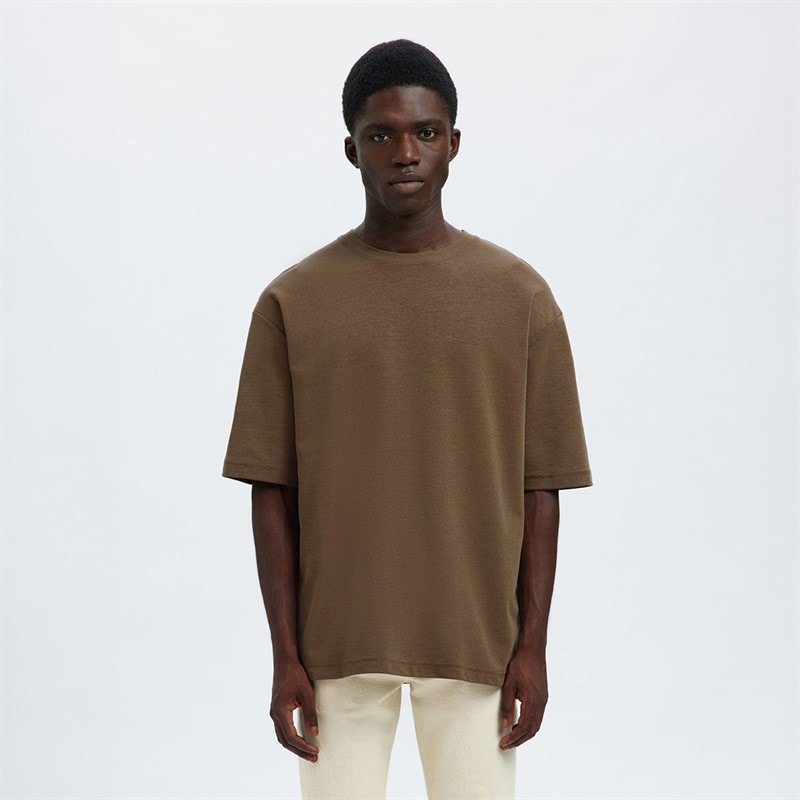 Herre oscar slub t-shirt Chocolate Chip - Billede 1