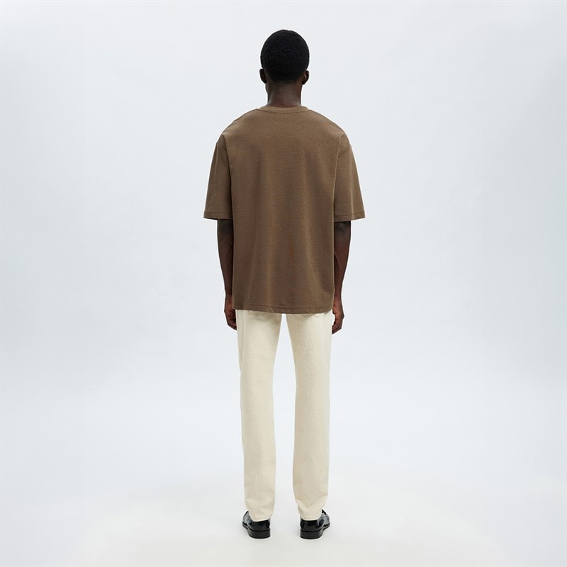 Herre oscar slub t-shirt Chocolate Chip - Billede 3