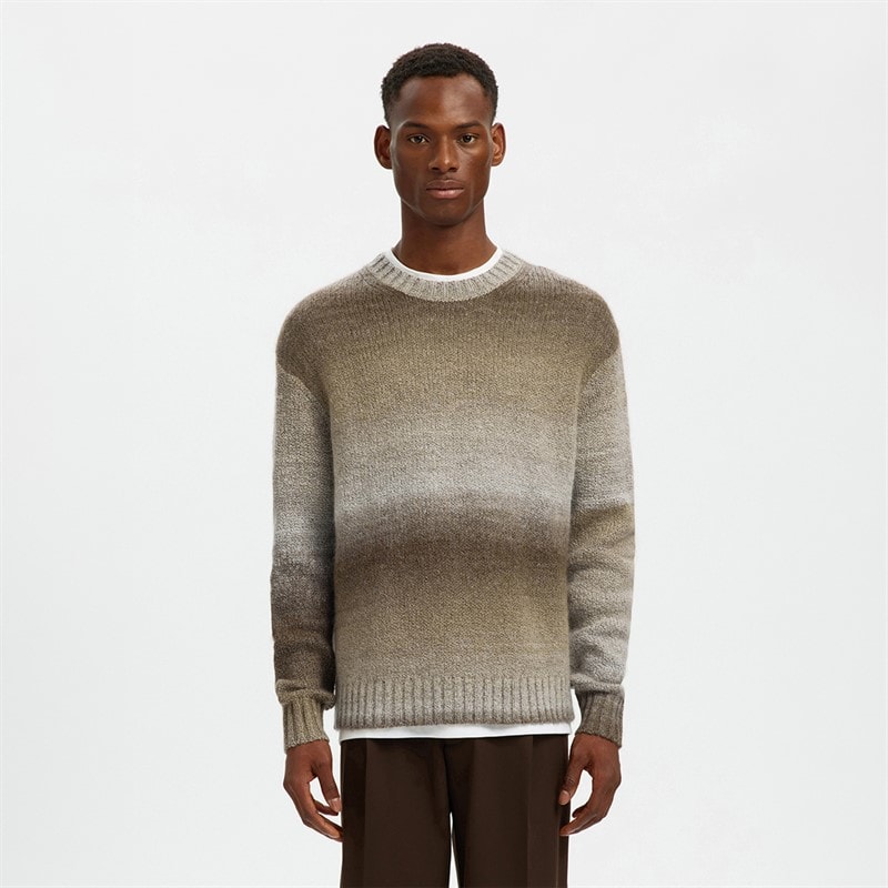 Herre gaard afslappet crew neck jumper Chinchilla - Billede 1