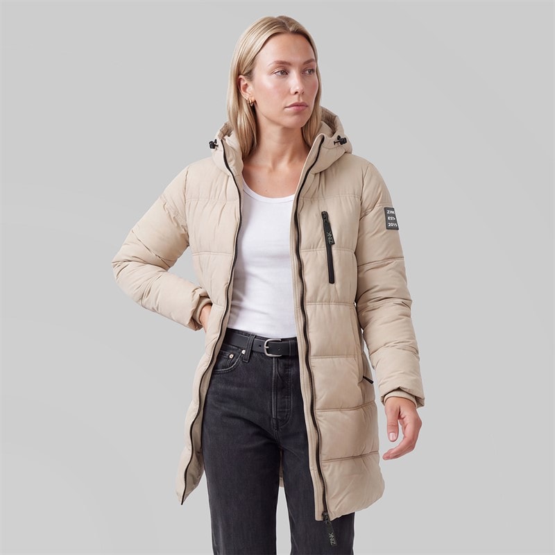 Dame gunilla frakke Sand - Billede 1