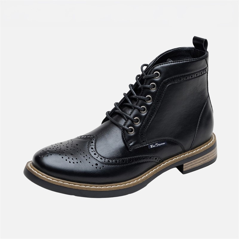 Herre templeton brogue-støvler Sort - Billede 2