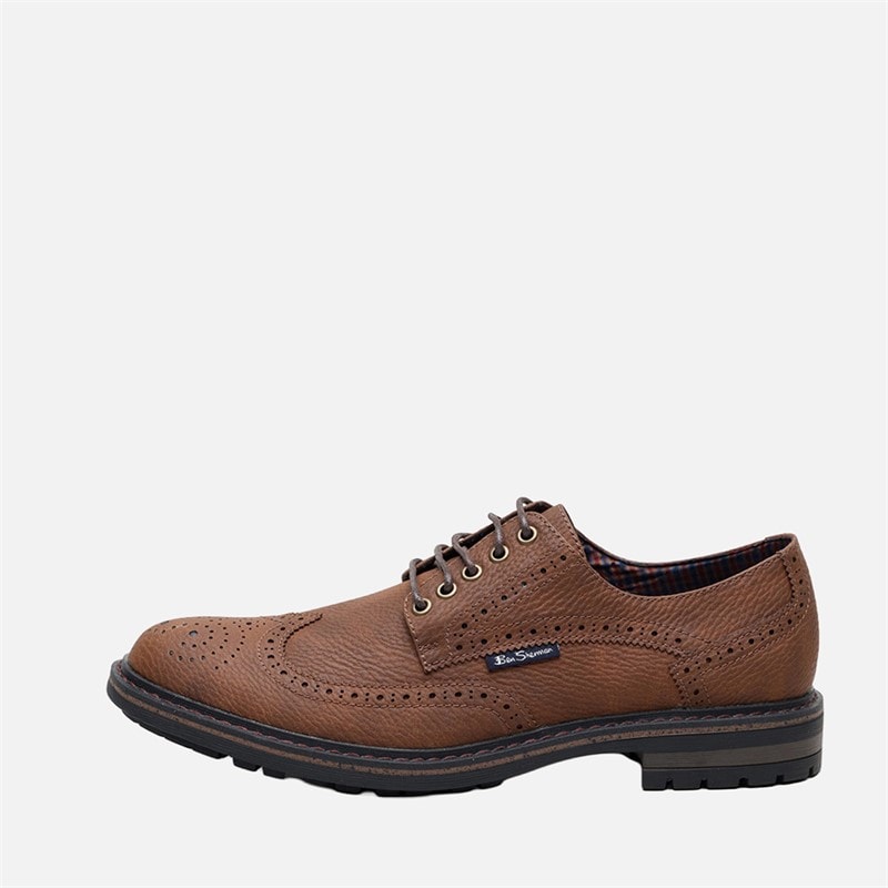Herre spitfire broguesko Caramel - Billede 1