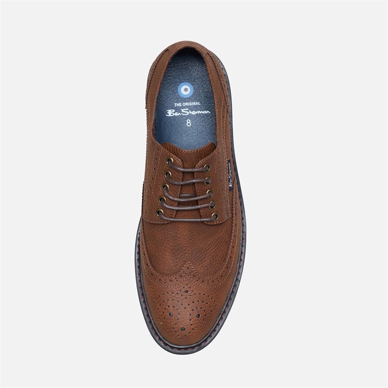 Herre spitfire broguesko Caramel - Billede 3