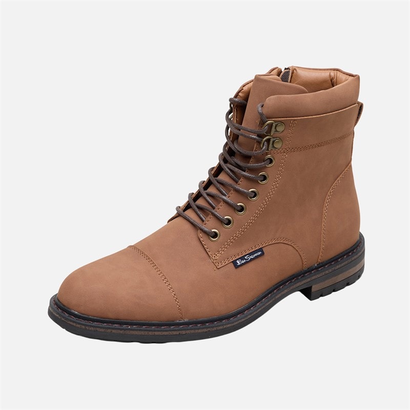 Herre bonneville brogue støvler Caramel - Billede 2