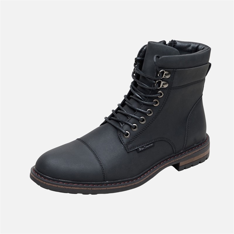 Herre bonneville brogue støvler Sort - Billede 2