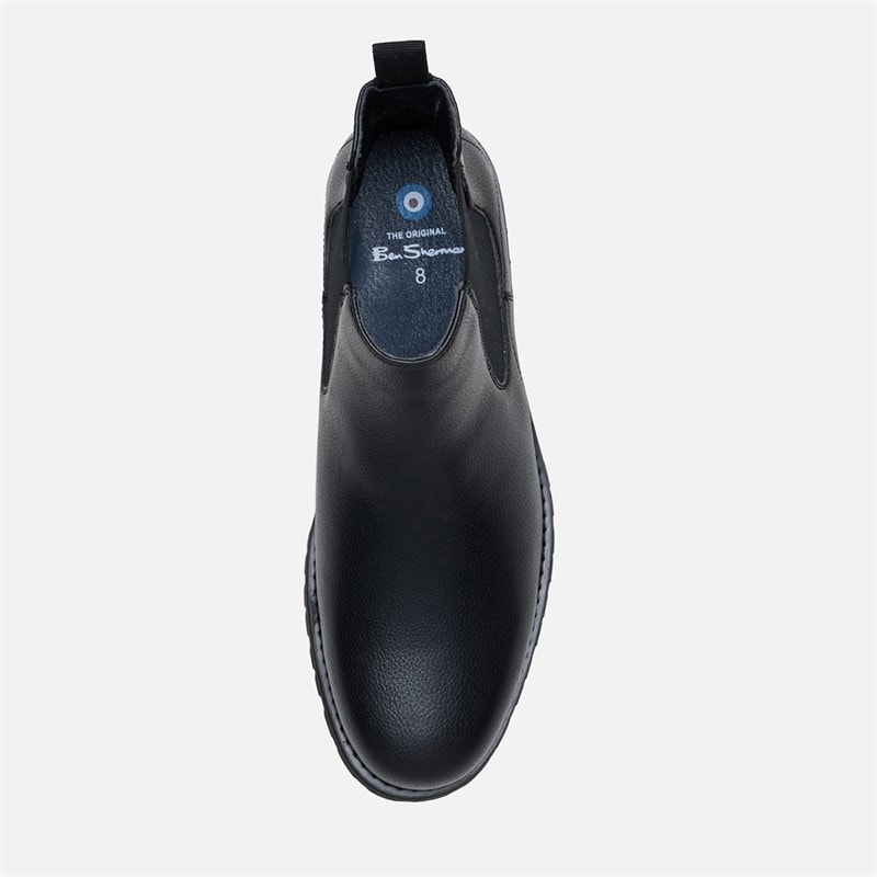 Herre chesterley chelsea-støvler Sort Grain/Sort Sole - Billede 3