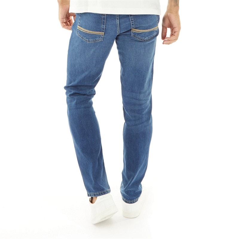 Herre slim fit jeans Navy Overdye - Billede 2